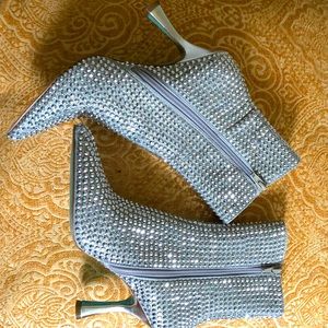 Betsey Johnson Diamond Studded Booties